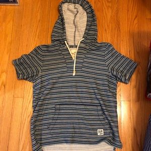 Limited Hollister Short Sleeve Blue Hoodie